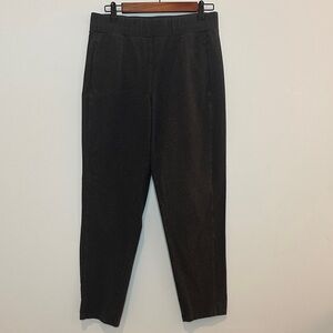 Talbots Dark Gray Straight Leg Active  Pants cotton/Spandex Size Medium